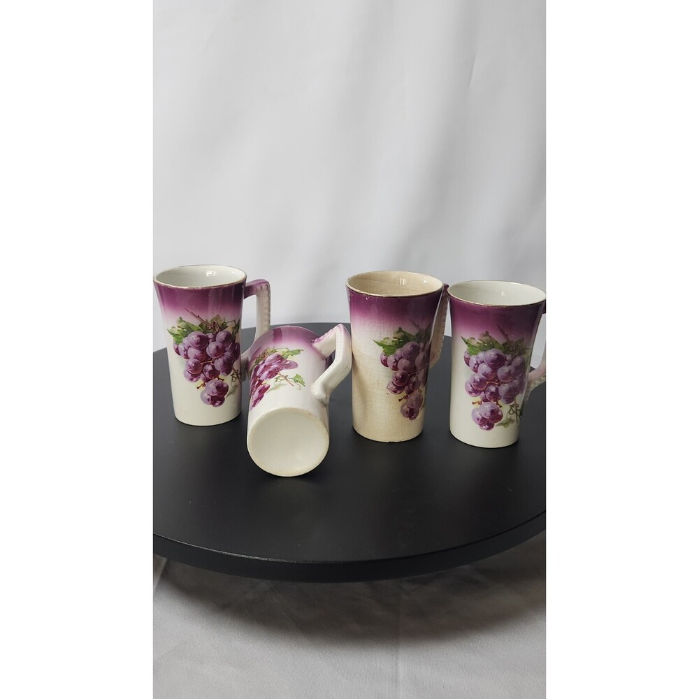 Vintage Wine/Cider Serving Set - Tray, Pitcher, 5 Mugs - Picture 5 of 10